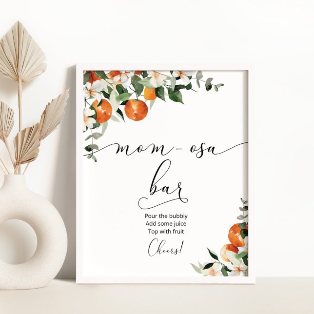 Orange Mamma-osa pub-tecken Poster (Skapare uppladdad)