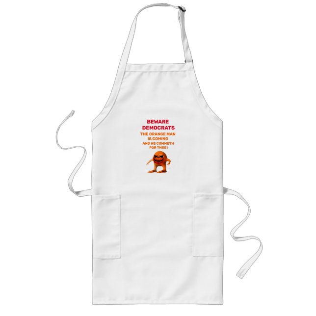 Orange MAN Apron Långt Förkläde (Framsidan)
