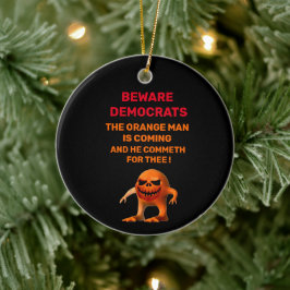 ORANGE MAN JULGRANSPRYDNAD KERAMIK