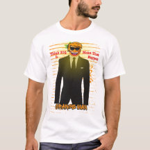 "Orange Man Motivation T-Shirt - Tänka Big, Make T