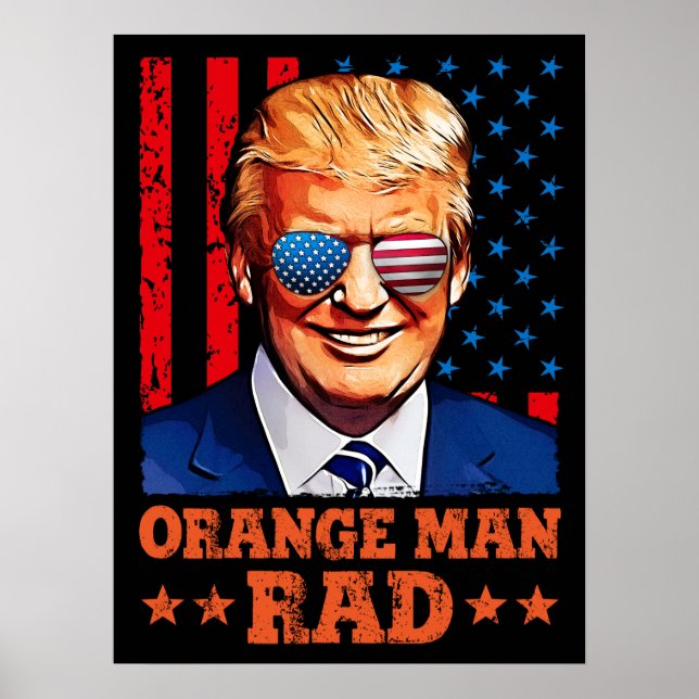 orange man rad pro trump poster (Framsidan)