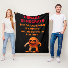 Orange MAN Tapestry Fleecefilt