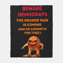 Orange MAN Tapestry Fleecefilt