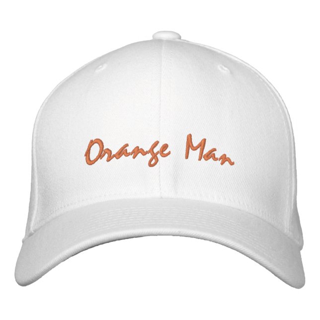 Orange Man Trump Embroized Hat Broderad Keps (Framsida)
