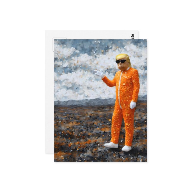 Orange Man Trump Vykort (Fram/Back In Situ)
