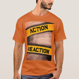 Orange Manar "Åtgärd och reaktion" T Shirt