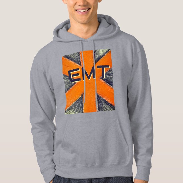 Orange Manar EMT hoodie (Framsida)