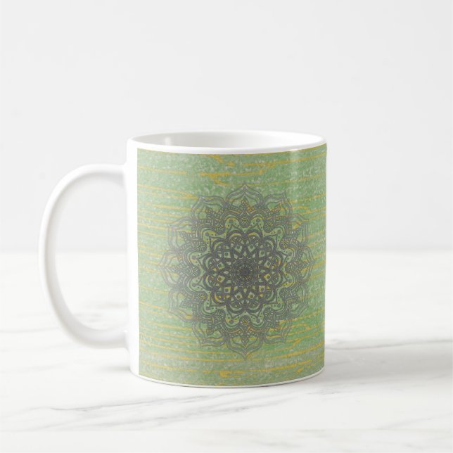 Orange Mandala Coffee Mugg (Vänster)