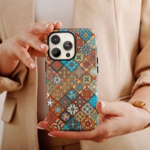 Orange Mandala Ethnic | iPhone 14 Fodral-Mate