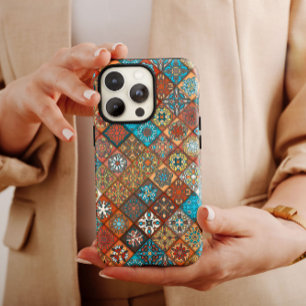 Orange Mandala Ethnic   iPhone 14 Fodral-Mate