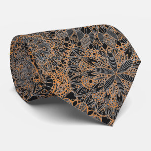 Orange Mandala Mönster Slips