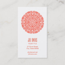 Orange Mandala Yoga Studio Affärskort
