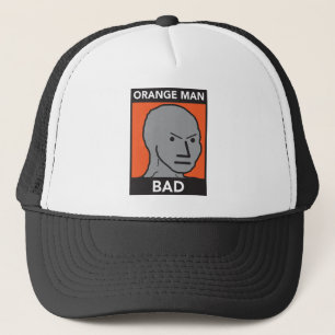 Orange mandåliga keps