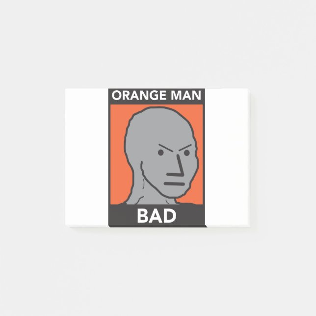 Orange mandåliga post-it block (Framsida)