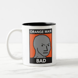Orange mandåliga Två-Tonad mugg
