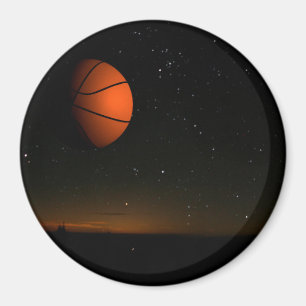 Orange Måne Magnet