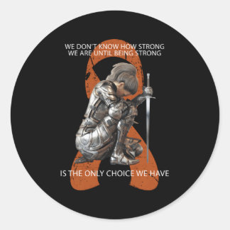 Orange Många Sclerosis Awareness Runt Klistermärke