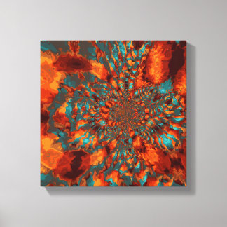 Orange Marble Canvastryck