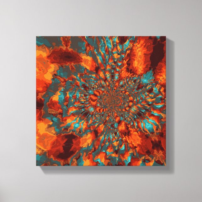 Orange Marble Canvastryck (Framsida)