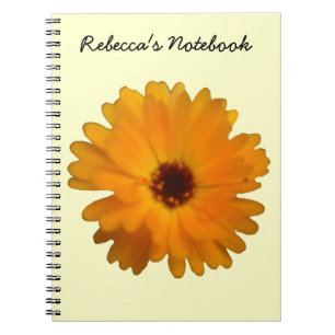 Orange Marigold-Anpassade - bärbar dator Anteckningsbok Med Spiral