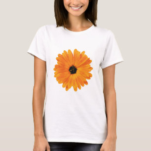 Orange Marigold Flower Graphic T Shirt. Shirt