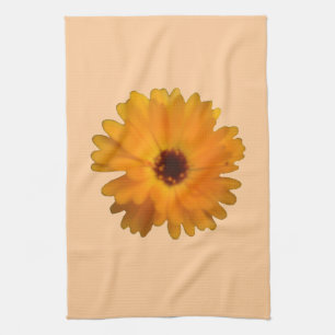 Orange Marigold Kitchen Towel Kökshandduk