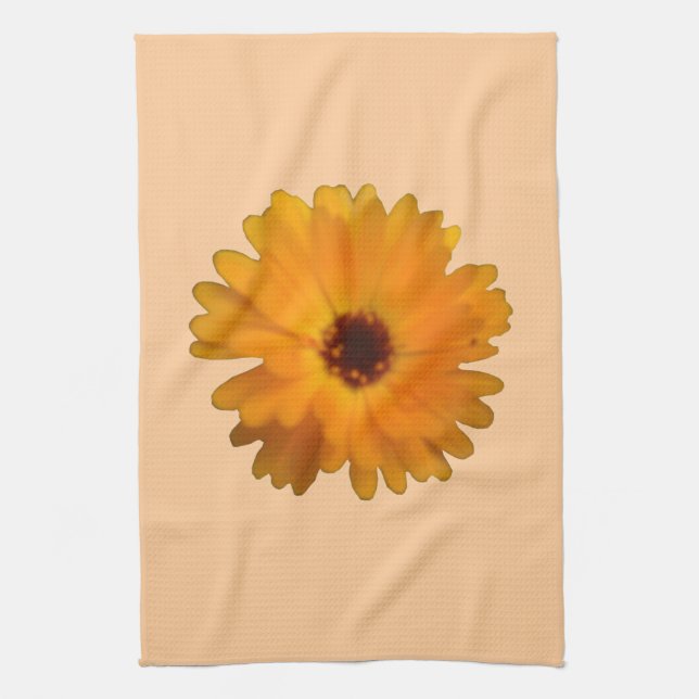 Orange Marigold Kitchen Towel Kökshandduk (Vertikal)