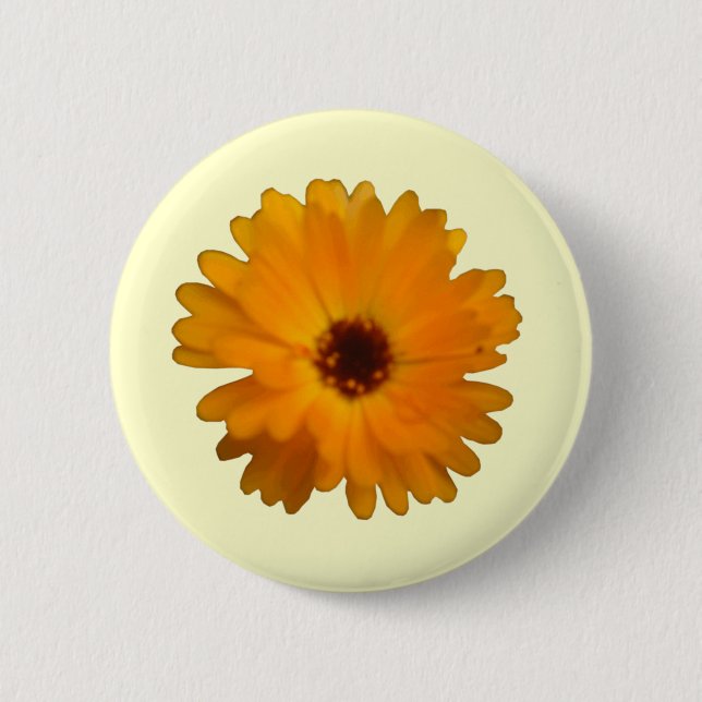 Orange Marigold-knapp Knapp (Framsida)