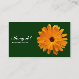 Orange Marigold- Mörk grönt 003300 Visitkort