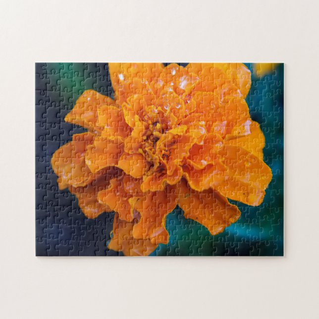 Orange Marigold Puzzle Pussel (Horisontell)
