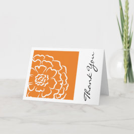 Orange Marigold Tackkort Kort