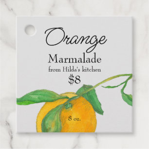 Orange Marmalade Canning Burk hängMärkre Gåvor Etiketter
