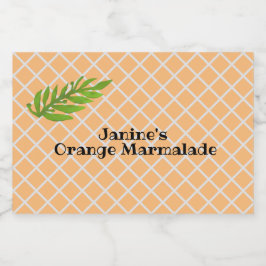 Orange Marmalade Mat Etiketter