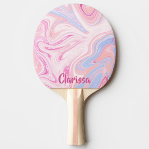 Orange marmor för eleganta färgrika pastellfärg pingisracket