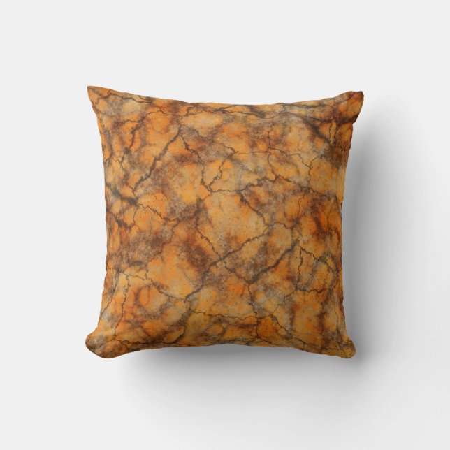 Orange marmor kudde (Framsida)