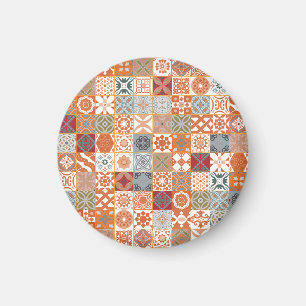 Orange marockansk panel magnet