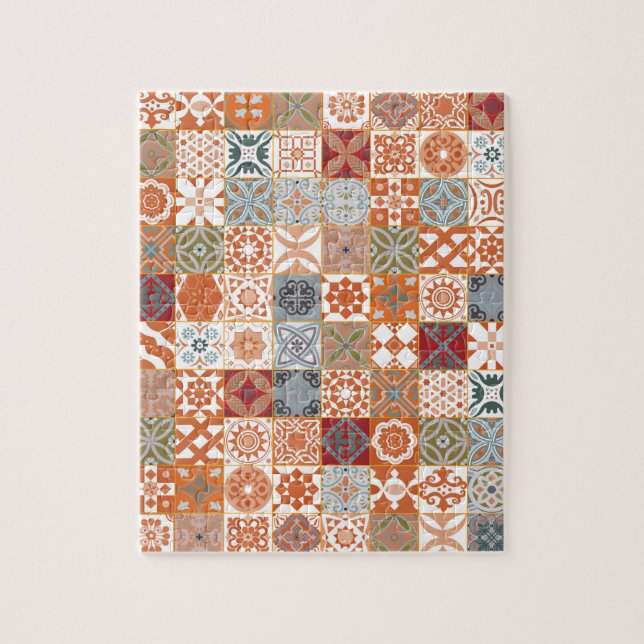 Orange marockansk panel pussel (Vertikal)