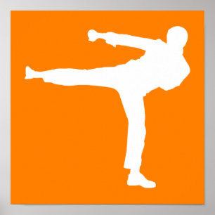 Orange Martialkonst Poster