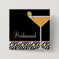 Orange Martini och zebra mönstrad