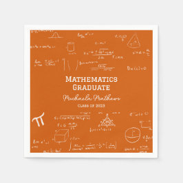 Orange Mathematics Graduate Class of Graduation Pappersservett