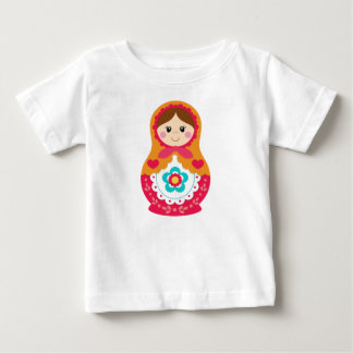 Orange Matryoshka Tshirt - som är röd och Tee Shirt