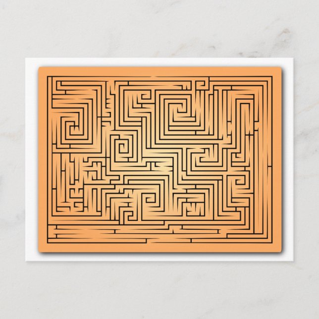 Orange Maze Vykort (Framsida)