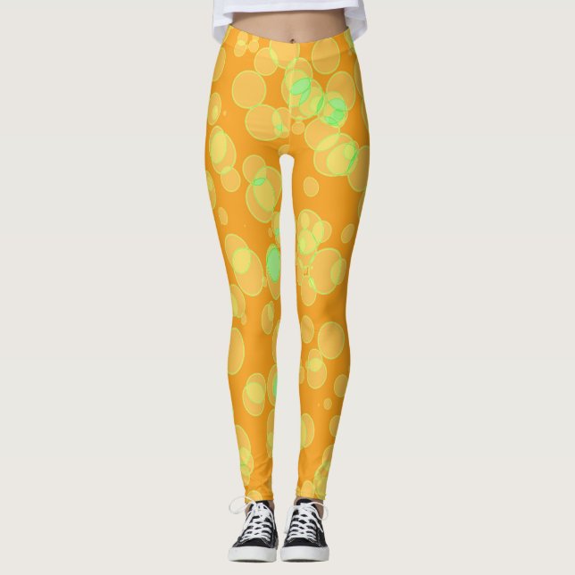 Orange med baljväxter leggings (Framsida)