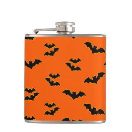 ORANGE MED BLACK HALLOWEEN FLYING FLADDERMUS FICKPLUNTA
