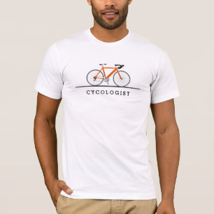 orange med cykolog t shirt