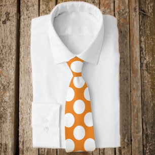 Orange med White Polka dots Retro Slips