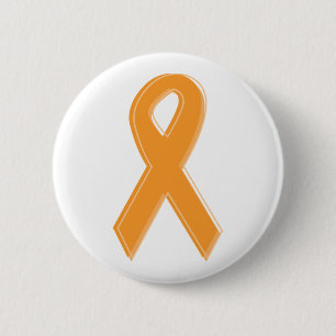 Orange medvetenhetband knapp
