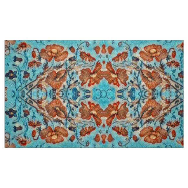 Orange Melody Fabric Tyg (Fat Quarter)