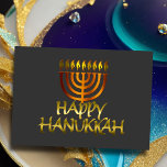 Orange Menorah Flames Lycklig Hanukkah-kort Hälsningskort<br><div class="desc">Helgdag temaobjekt designade av Umua. Tryckt och avsänt av Zazzle eller deras närstående företag.</div>