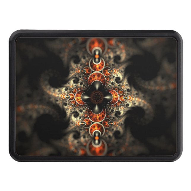 Orange & metall dragkroksskydd (Framsidan)